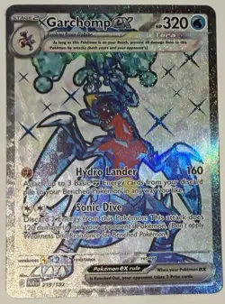 Garchomp ex Pokemon (2023) Paradox Rift 219/182 Near Mint - Image 1