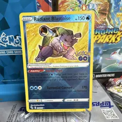 The Pokemon Company Radiant Blastoise 018/078 Pokemon GO RR Holo 150 HP EN - Image 1