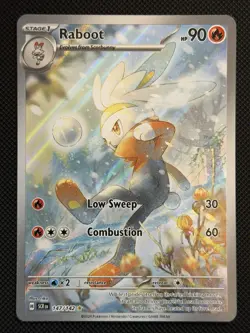 The Pokemon Company Raboot 90HP Illustration Rare Holo Stellar Crown 147/142 EN - Image 1