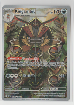 Pokemon Kingambit 220/198 Scarlet & Violet Base Illustration Rare NM Condition - Image 1