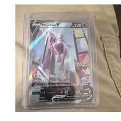 The Pokemon Company Pokemon TCG Mewtwo V 072/078 Holo Psychic Pokemon GO Eng - Image 1
