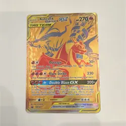 The Pokemon Company Reshiram & Charizard GX 220/173 Tag Team Holo Japanese 270 … - Image 1
