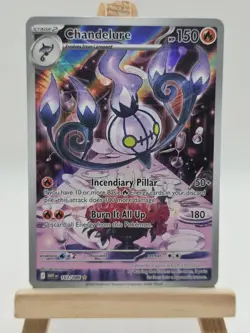 Chandelure 103/086 Illustration Rare Sv: White Flare Pokemon English - Image 1