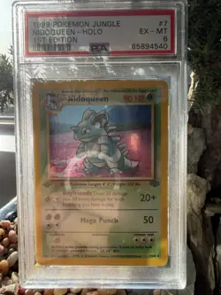 1999 Pokemon Jungle Nidoqueen Holo 1st Edition #07/64 Graded PSA 6 - Image 2