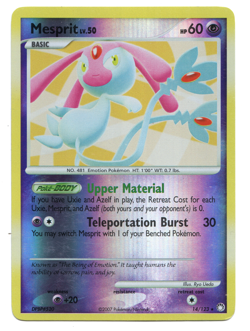 Pokemon Mesprit 14/123 Mysterious Treasures Reverse Holo Rare LP - Image 1