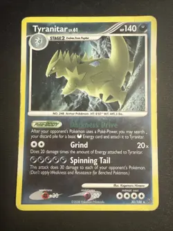 Pokemon Tyranitar 140 HP Holo Rare Deck Exclusives 030/100 Grind - Image 1