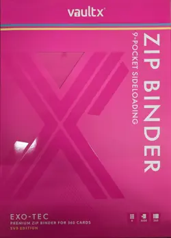 NEW SV9 Vault X Exo-Tec Zip Pokemon Binder 9-Pocket Journey Together Theme - Image 1