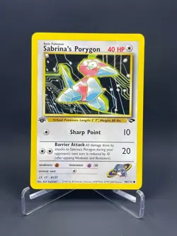 Pokemon Gym Challenge 1st Edition Sabrina's Porygon 98/132 Regular VLP - Image 1