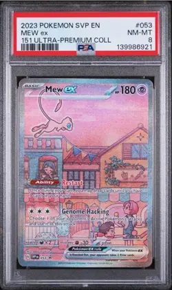 Mew EX 053/165 151 Ultra-premium Collection Pokemon PSA 8 - Image 1