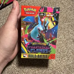 Pokemon TCG Mega Evolution Phantasmal Flames Build and Battle Box NEW SEALED - Image 1