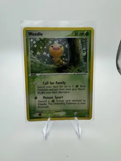 Pokemon Weedle 86/112 FireRed & LeafGreen Reverse Holo 50 HP Basic 2004 - Image 1