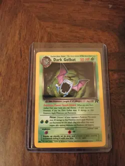 Vintage Pokemon Team Rocket Dark Golbat 7/82 Holo Rare - Image 3