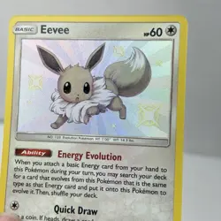 Eevee Shiny Holo Rare Hidden Fates: Shiny Vault SV41/SV94 Colorless Holo Pokemon - Image 3