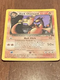 Dark Charizard Team Rocket 4/82 Holo Rare 80 HP English - Image 3