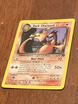 Dark Charizard Team Rocket 4/82 Holo Rare 80 HP English - Image 4