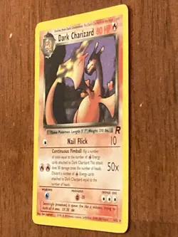 Dark Charizard Team Rocket 4/82 Holo Rare 80 HP English - Image 5