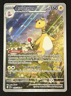 Ampharos 090/086 Illustration Rare Pokemon TCG: Chaos Rising - English NM - Image 1