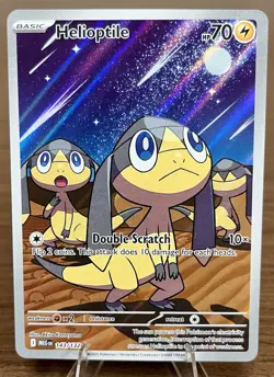 Pokemon TCG Helioptile 143/132 Mega Evolution Illustration Rare Holo MINT - Image 1