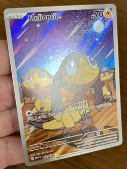 Pokemon TCG Helioptile 143/132 Mega Evolution Illustration Rare Holo MINT - Image 2