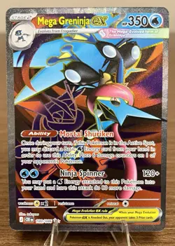 Pokemon TCG Mega Greninja EX 100/086 Chaos Rising Ultra Rare Holo NM/Mint - Image 1