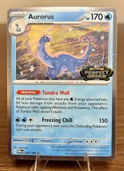 Pokemon TCG Aurorus 024/088 Perfect Order Stamped Cosmo Holo NM - Image 1