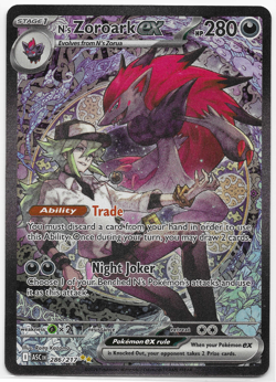 Pokemon Ascended Heroes N’s Zoroark ex 286/217 Special Illustration Rare Mint - Image 1