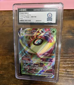 Pokemon Celebi VMAX Chilling Reign Holo 008/198 CGC AU Guinness World Record 1/1 - Image 1