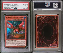 2019 Yu-Gi-Oh! Gold Sarcophagus Danger! Thunderbird! Ultra Rare 1st Ed PSA 9 - Image 3