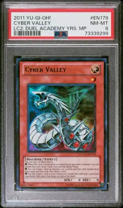 2011 Yu-Gi-Oh! TCG LC2 Duel Academy Years Cyber Valley EN179 PSA 8 Ultra Rare - Image 1