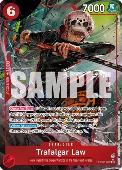 One Piece English - Trafalgar Law - Alt Art - PRB02 - PRB02-002 - SR- NM - Image 1