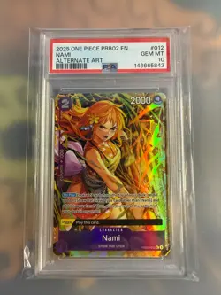 One Piece PRB02-012 Nami Alternate Art - PSA 10 PRB02 012 ENGLISH - Image 3