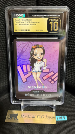 CGC PRISTINE 10 Nico Robin Don!! ONE PIECE Premium Collection Kumamoto Special① - Image 1