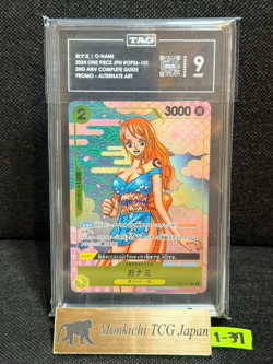 TAG MINT 9 O-Nami OP06-101 R 2nd ANNIVERSARY COMPLETE GUIDE ONE PIECE - Image 1