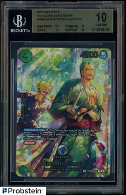 One Piece TCG Roronoa Zoro SP PRB02-006 OP14 BGS 10 - Image 1