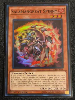 Yugioh! Salamangreat Spinny - SDSB-EN004 - Super Rare - 1st Edition NM - Image 1