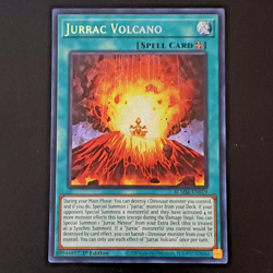 Jurrac Volcano BLMM-EN019 Secret Rare 1st Edition Yugioh Card NM - Image 1