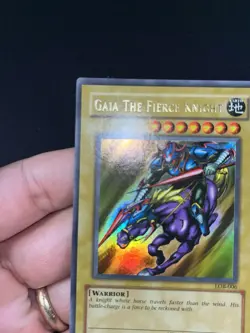 Yugioh Gaia The Fierce Knight LOB-006 Unlimited NM - Image 2