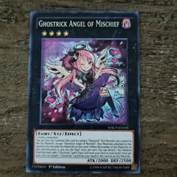 Yugioh Ghostrick Angel of Mischief WSUP-EN035 Super Rare 1st Ed - Image 1