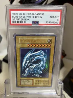 PSA 8 Yu-Gi-Oh 1999 Blue-Eyes White Dragon Starter Box Japanese NM-MINT Yugioh - Image 1