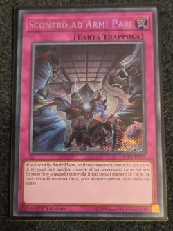 *Italian* Yugioh Evenly Matched CIBR-EN077 Secret Rare NM 1st Edition - Image 1