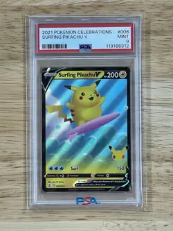 2021 Pokemon Celebrations PSA 9 Lot, Birthday Pikachu-Holo Black Star + 5 Cards - Image 5
