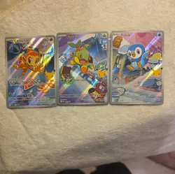 Pokemon TCG First Partners Promo Turtwig Chimchar Piplup - Image 1