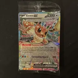 Pokemon TCG Eevee ex 075/131 Prismatic Evolutions Stamp Holo Promo - Image 1