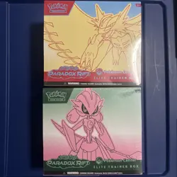 Set of 2 Pokemon Center Exclusive Paradox Rift ETB - Image 1