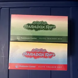 Set of 2 Pokemon Center Exclusive Paradox Rift ETB - Image 3