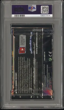 2021 Pokemon INT'L SWSH Shining Fates Foil Booster Pack Charizard Art PSA 9 Mint - Image 2