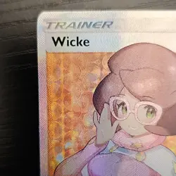Pokemon TCG Wicke 147/147 Sm-Burning Shadows Ultra Rare Full Art Holo Trainer - Image 2