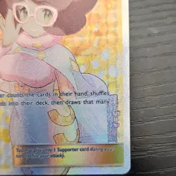 Pokemon TCG Wicke 147/147 Sm-Burning Shadows Ultra Rare Full Art Holo Trainer - Image 4