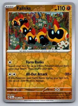 Falinks 88/142 Common Stellar Crown Pokemon Reverse Holo Near Mint - Image 1