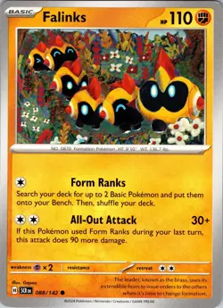 Falinks 88/142 Common Stellar Crown Pokemon NM - Image 1